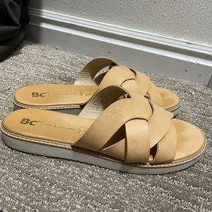 BC Cream/Tan Sandals (Flip Flops)